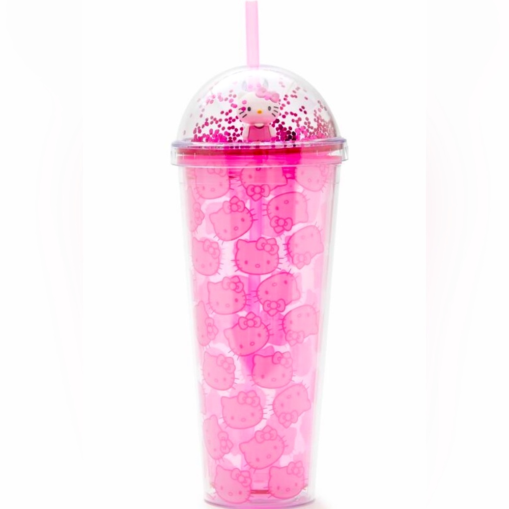 HELLLO KITTY 24 oz Glitter Tumbler